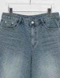 Hamund Washing Denim Bermuda Pants