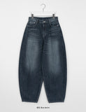 Mentoni Washing Balloon Wide Denim Pants