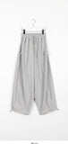 Pinjo Side Button String Banding Pants