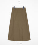 Keden Banding Peach Fuzz Wrap Skirt