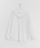 Anpiki Seersucker Hood Long Sleeve Shirt