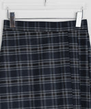 Osho Check Pleated Midi Skirt