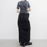 Riffen reverse slit T-shirt