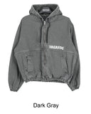 Dope Dyeing Embroidered Hood Jacket