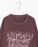 [unisex] Leoni printing layered over long sleeve tee