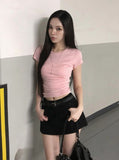 Pending Belt Mini Low Skirt Pants