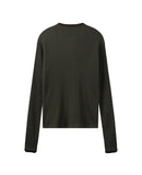 Ribe Waffle Henley Neck Ringer Tee