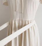 Cossel Ribbon String Flared Long One Piece