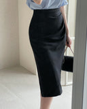 Natale Pin Tuck Shirring Wrap Skirt