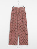 Mokuna Banding String Heart Corduroy Pants