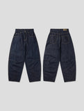 [unisex/summer yarn] Fred pin tuck wide denim pants