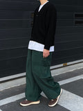 Fleece Cargo Balloon Pants