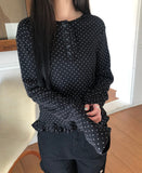 Toel Dot Frill Long Sleeve T-Shirt