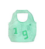 1993 Nylon Applique Check Tote Bag