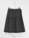 Dalyu Layered Nylon Midi Skirt