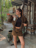 Pudded Cotton Bike Skirt