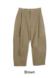 Harkin Pintuck Curved Cotton Pants