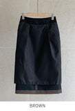 Roel Leather H-Line Skirt