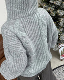 Ruin Heavy Wool Knit Hooded Zip-Up