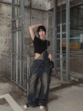 [U-BASIC] Lip Ribbed Crop Cap Short Sleeves