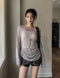 Alden double-belted leather shorts