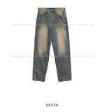 Desert washed wide denim