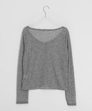 Barimi Lace Ribbed U-Neck Summer Cardigan
