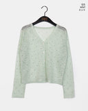 Flan Summer See-through Dot Cardigan
