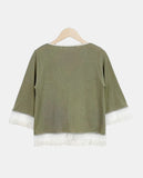 Motin Lace Three Quarter Cardigan