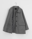 Pulky 2oz Quilted High Neck Half Coat