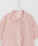 Meato Pocket String Short Sleeve Wind Jumper