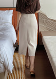 Hoyren Flap H-Line Long Skirt