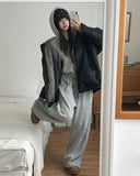 [U-BASIC] Snack Brushed Wide Training Pants