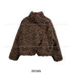 Hazel Fluffy Unbalanced Crop Mustang