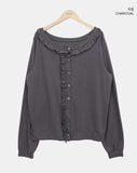 Duane Slub Frill Cardigan