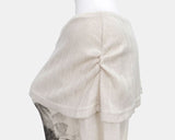 Bell-An Shirring Off-Shoulder Long-Sleeve T-Shirt