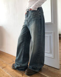 Doel Bootcut Washed Denim Pants
