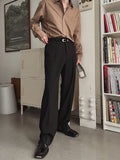 Elin semi wide slit slacks
