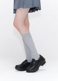 Shirring knee socks