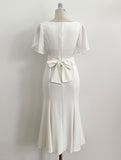 Andeu Cowl Neck Ruffle Mermaid Long One Piece