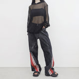 (Unisex) Renta Side Track Denim Pants