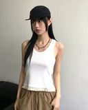 Lilje Surgery Tassel Round Ribbed Sleeveless