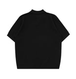Brit Short Sleeve Collar Knit