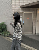 Zha Stripe Loose Fit T-shirt