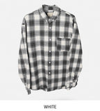 Motsu Loose Fit Checkered Shirt