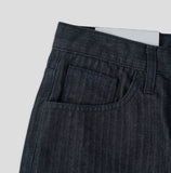 Chase Herringbone Wide Denim Pants