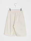 [unisex] Dinning pin tuck banding linen bermuda pants - Linen50