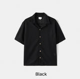 Crochet Open Collar Short Sleeve Knit