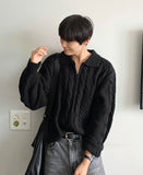 Infinity Cable Long Sleeve Knit Cardigan