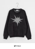 [Unisex] Bealub Star Hairy Over Round Knit